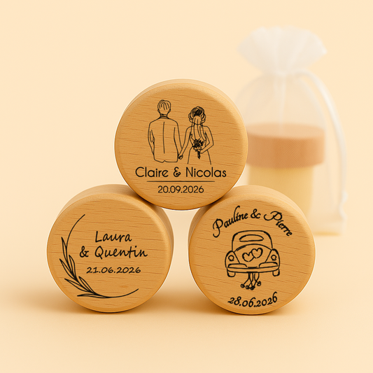 Bouchon personnalisé – Cadeau invité mariage