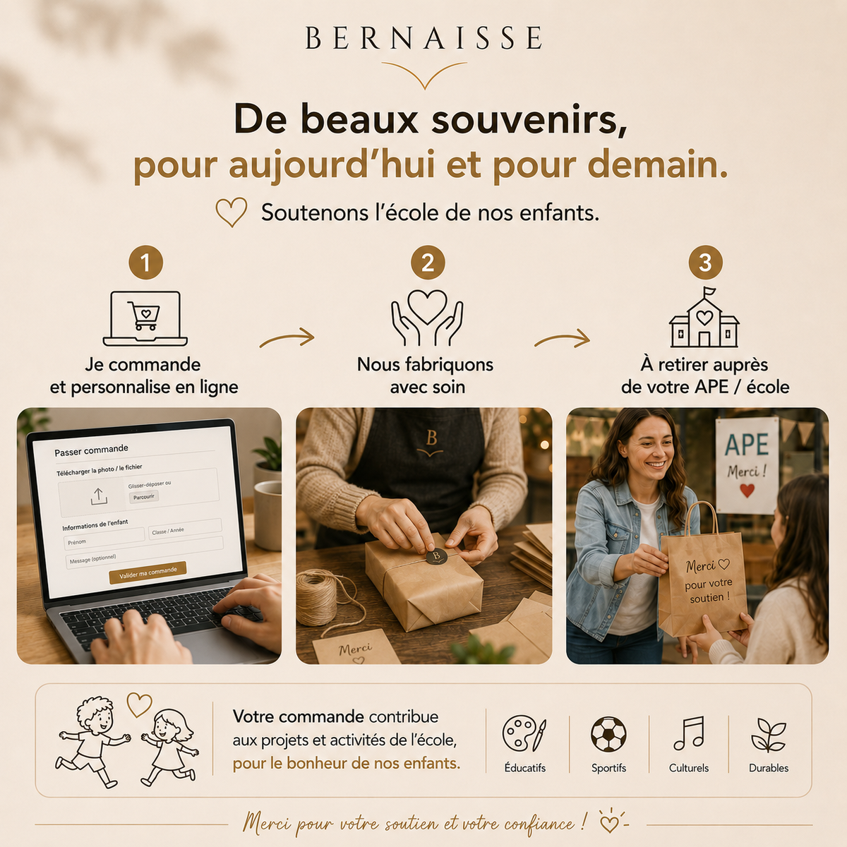 Boule de Noël personnalisée en bois – Collection Animaux