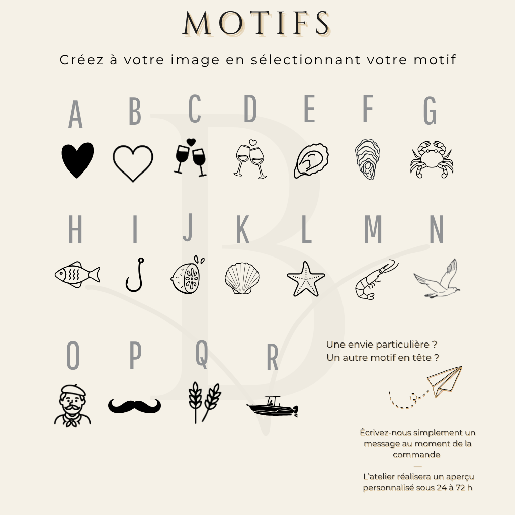 Couteau à huîtres personnalisé