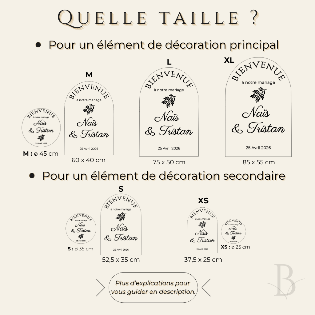 Pancarte de bienvenue en bois personnalisée – (Mariage, Baptême, Anniversaire)