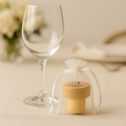 Bouchon personnalisé – Cadeau invité mariage