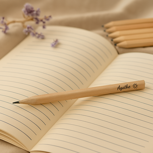 Trio de crayons à papier personnalisés