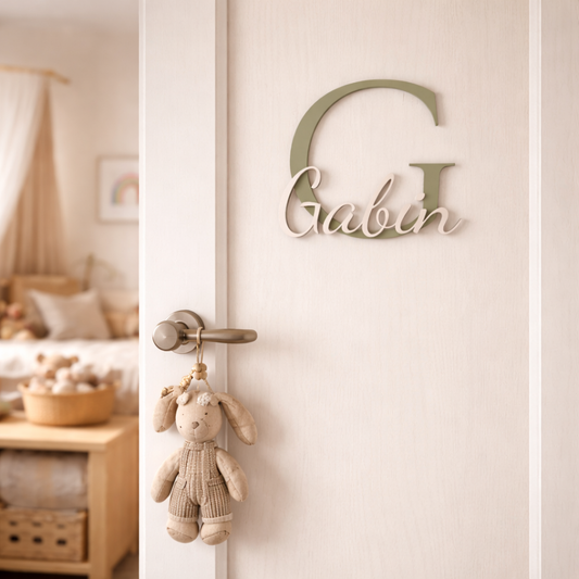 Initiale décorative avec prénom – Style Intemporel