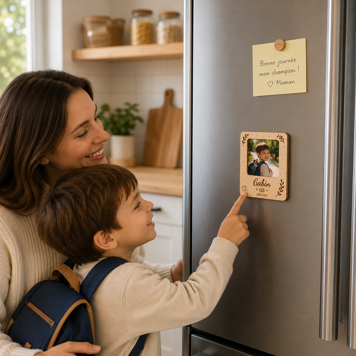 Magnet photo personnalisé – Souvenir d’année scolaire