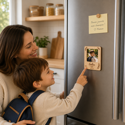 Magnet photo personnalisé – Souvenir d’année scolaire