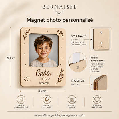 Magnet photo personnalisé – Souvenir d’année scolaire