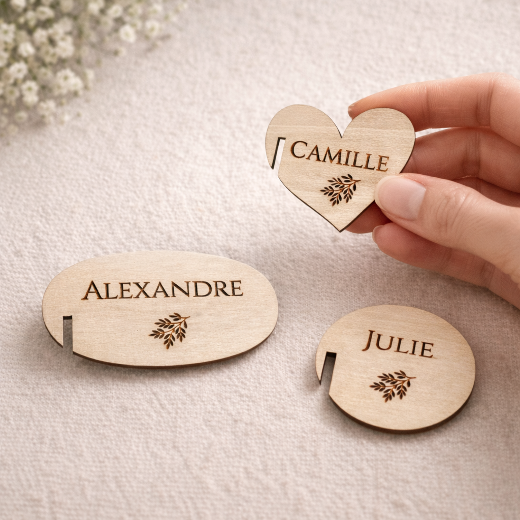 Marque-places pour verre personnalisés - Événements & réceptions