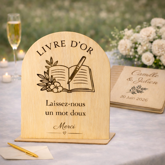 Pancarte autoportante – Livre d’or