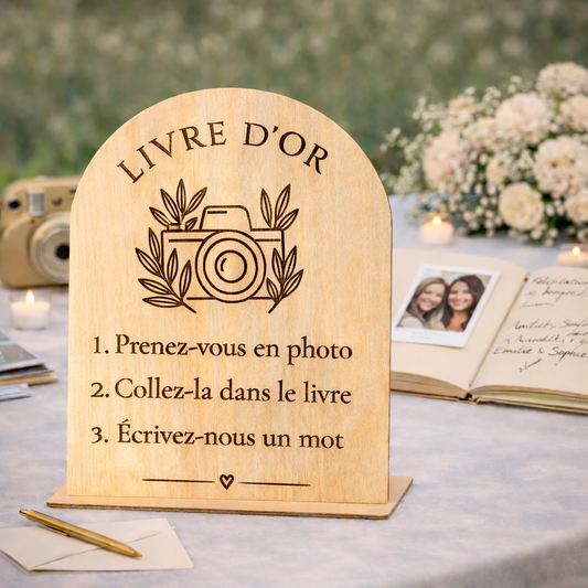 Pancarte autoportante – Livre d’or photo
