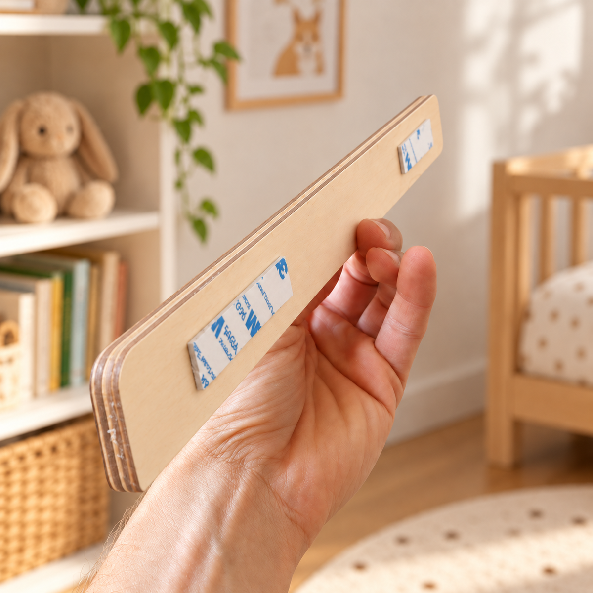Porte-photos mural personnalisé en bois pour enfant